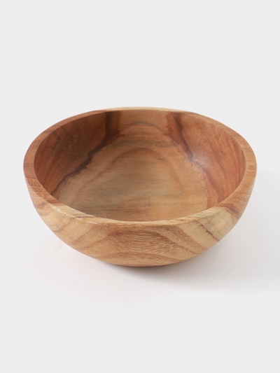 Миска, 12×12×4 см, тиковое дерево