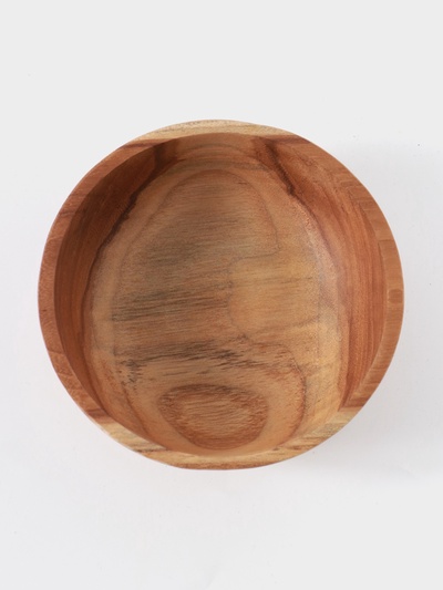 Миска, 12×12×4 см, тиковое дерево