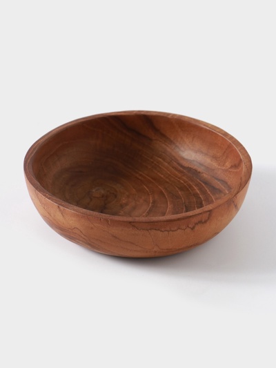 Миска, 15×15×4 см, тиковое дерево