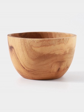 Миска, 12×12×7 см, тиковое дерево