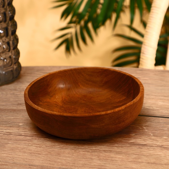 Тарелка, 20×20×6 см, тиковое дерево - Фото 1