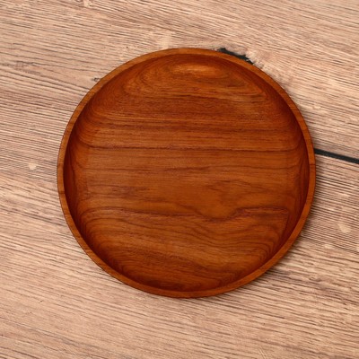 Тарелка, 20×20×2 см, тиковое дерево