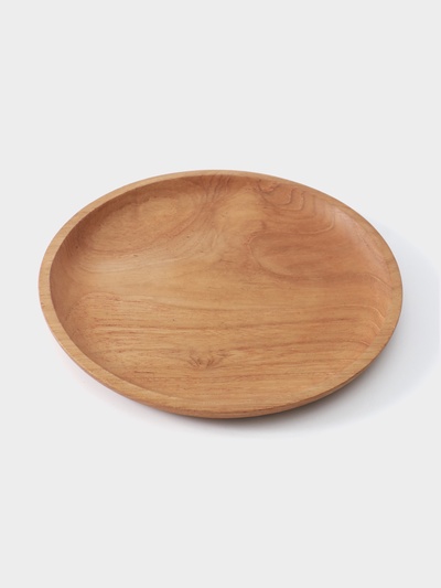 Тарелка, 20×20×2 см, тиковое дерево