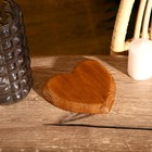 Тарелка "Сердце" 16х16х2 см, тиковое дерево - Фото 2