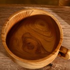 Миска с ручкой 14 х 17 х 7 см, тиковое дерево 7722093 - фото 16484551