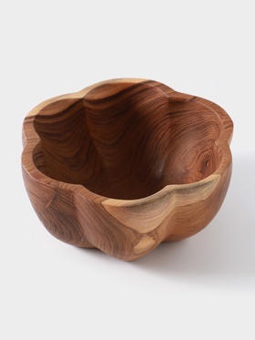 Салатник, 20×20×9 см, тиковое дерево