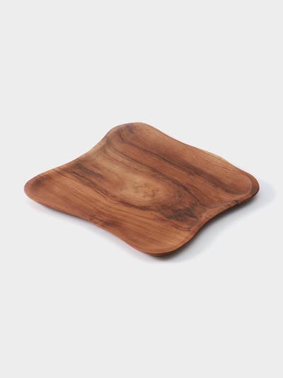 Блюдо, 32×26×2.5 см, тиковое дерево