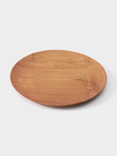 Блюдо, 25×25×2 см, тиковое дерево
