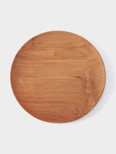 Блюдо, 25×25×2 см, тиковое дерево