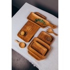 Блюдо, 20×10×3 см, тиковое дерево - Фото 4