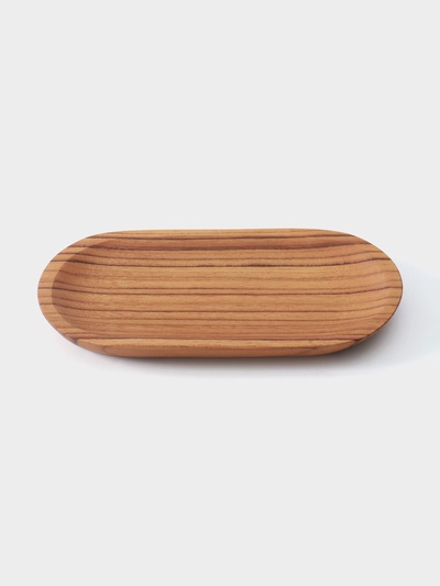 Блюдо, 20×10×2 см, тиковое дерево