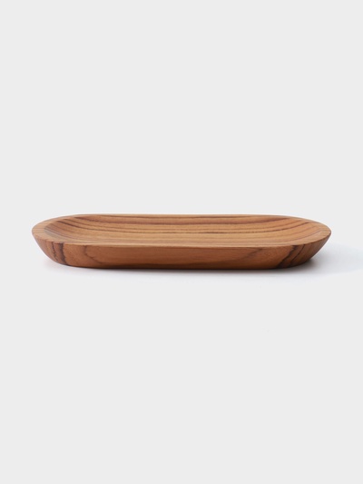 Блюдо, 20×10×2 см, тиковое дерево