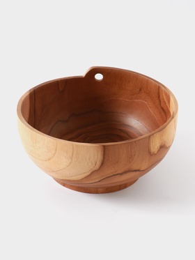 Салатник, 20×20×9 см, тиковое дерево
