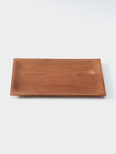Блюдо, 30×20×2 см, тиковое дерево