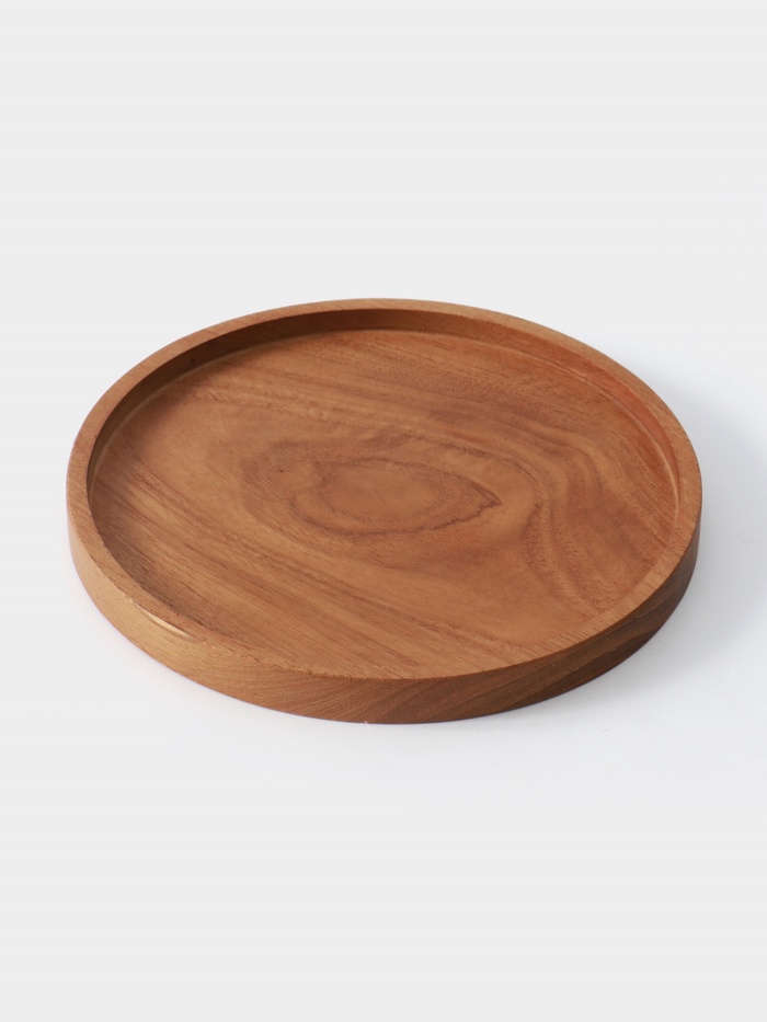 Блюдо, 20×20×2 см, тиковое дерево