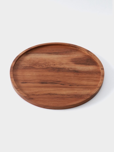Блюдо, 30×30×2 см, тиковое дерево