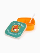 Ланч - бокс квадратный с секциями и ложкой «Разбудите меня», 14.5×6 см - Фото 4