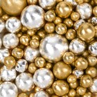 Кондитерская посыпка для торта, золотая, серебристая, 25 г. - Фото 3