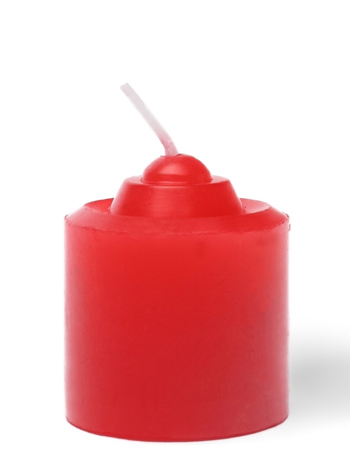 Свеча для БДСМ «Роза», красная, низкотемпературный воск, 3.2 см - Фото 1