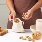 Мешочек для хранения Доляна, 14×14 см, лён - Фото 4