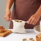 Мешочек для хранения Доляна, 14×14 см, лён - Фото 6