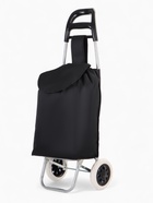 Сумка-тележка хозяйственная на шнуре, 28×18×94 см, чёрная - Фото 2