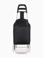 Сумка-тележка хозяйственная на шнуре, 28×18×94 см, чёрная - Фото 3