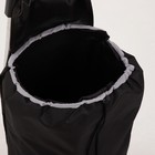 Сумка хозяйственная на тележке, отдел на шнурке, нагрузка до 25 кг, цвет чёрный - Фото 4