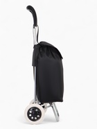 Сумка-тележка хозяйственная на шнуре, 28×18×94 см, чёрная - Фото 4