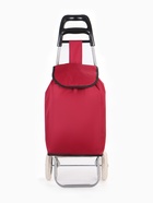 Сумка-тележка хозяйственная на шнуре, 28×18×94 см, бордовая - Фото 3