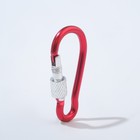 Карабин с муфтой 4,5см, микс (комплект 10 шт) - фото 39803436