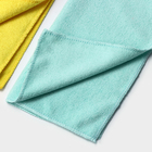 Салфетки универсальные Доляна, 220 г/м², 5 шт., 30×30 см, микрофибра, с оверлоком, МИКС - Фото 3