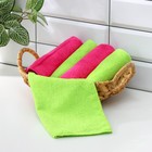 Салфетки универсальные Доляна, 220 г/м², 5 шт., 30×30 см, микрофибра, с оверлоком, МИКС - Фото 1