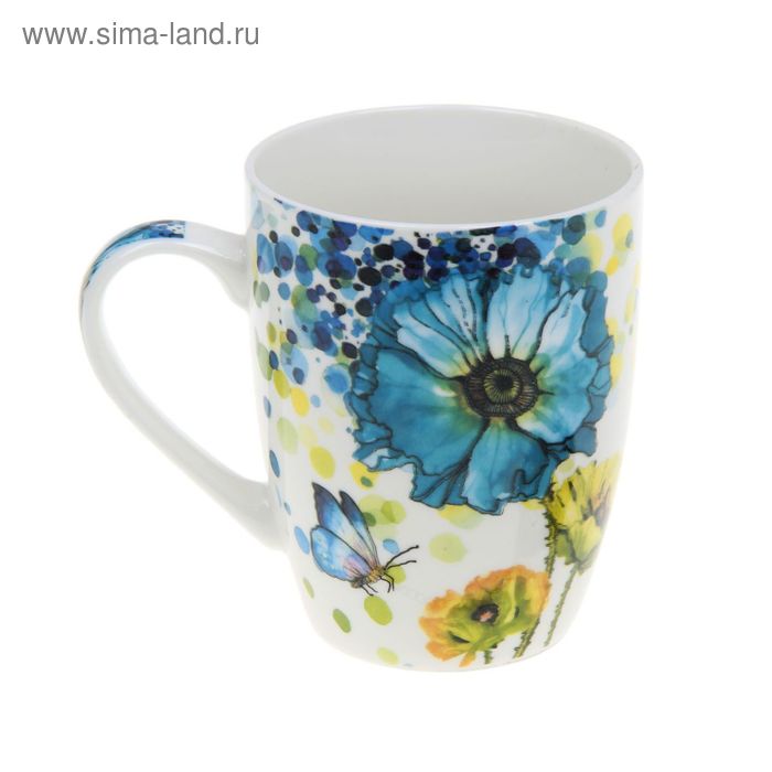 Кружка керамическая Доляна «Акварель», 300 мл, цвета МИКС - Фото 1