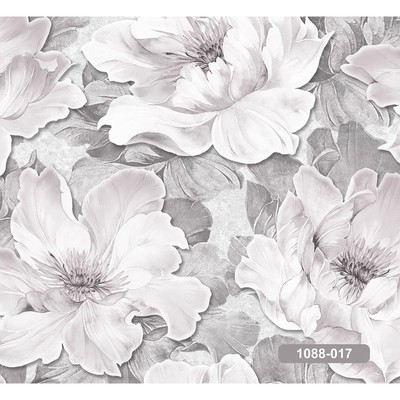 Бумажные обои для стены «Аура 1088-017», 0.53×10.05 м, цвет серый