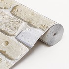 Бумажные обои «Кирпичи 301-07», 0.53×10.05 м, бежевый/коричневый/серый - Фото 3