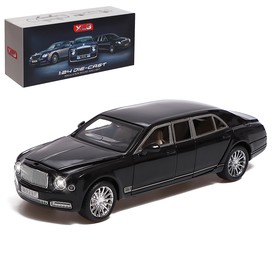 Машина металлическая Bentley Mulsanne, 1:24, открываются двери, капот, багажник, цвет чёрный