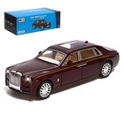 Машина металлическая Rolls-Royce Phantom, 1:24, открываются двери, капот, багажник, цвет бордовый - фото 24440961