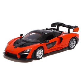 Машина металлическая McLaren Senna, масштаб 1:32, открываются двери, цвет оранжевый
