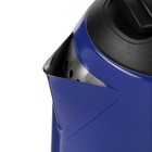 Чайник электрический "Матрёна" MA-005, металл, 2 л, 1500 Вт, сине-чёрный с рисунком "Гжель" - фото 6759940