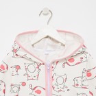 Халат для девочки НАЧЁС Котик, цвет белый/розовый, рост 122 см - фото 49604719