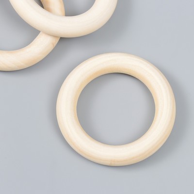 Кольца деревянные d=55 мм (набор 3 шт.) без покрытия