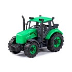 Трактор «Прогресс» инерционный, цвет зелёный - фото 10129794