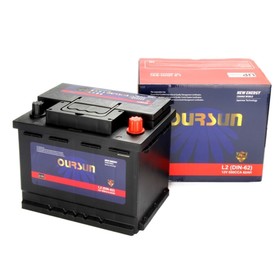 Аккумулятор OURSUN DIN L2, 62 Ah, 550 A, 241x175x189, обратная полярность 9420462