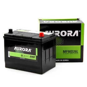 Аккумулятор AURORA JIS MF-90D26L, 72 Ah, 630 A, 257x172x220, обратная полярность