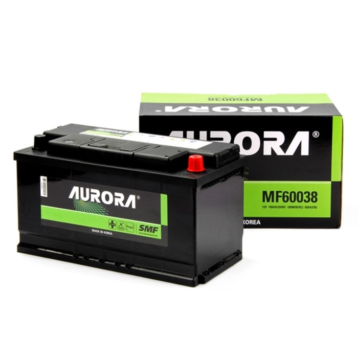 Аккумулятор AURORA DIN MF-60038 L5, 100 Ah, 850 A, 354x174x190, обратная полярность