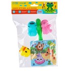 Игрушки для ванны Крошка Я «Кругляшики», мягкий пазл, сачок, набор 5 шт. - Фото 8