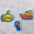 Игрушка пазл для ванны "Морской транспорт" + сачок, Крошка Я - Фото 4