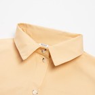 Костюм женский (рубашка, шорты) MINAKU: Oversize цвет бежевый, размер 42 - Фото 9