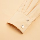 Костюм женский (рубашка, шорты) MINAKU: Oversize цвет бежевый, размер 42 - Фото 10